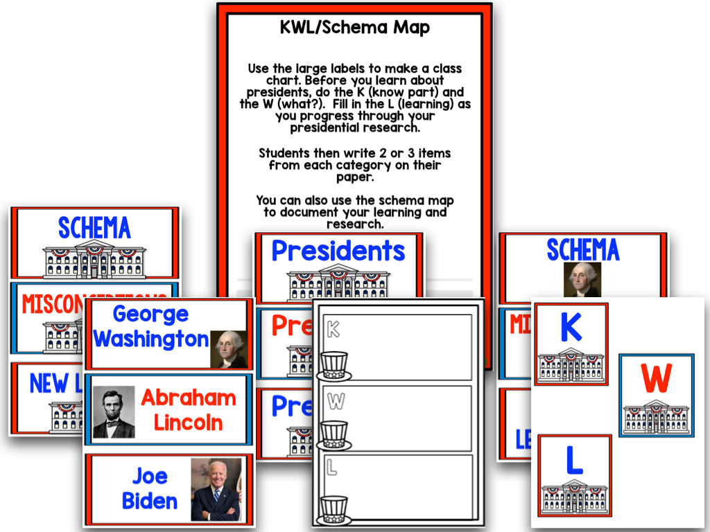 President's Day! A Presidents Research and Writing Project PLUS Centers!