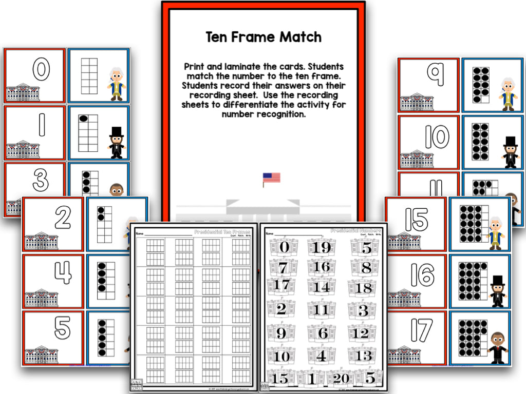 President's Day! A Presidents Research and Writing Project PLUS Centers!