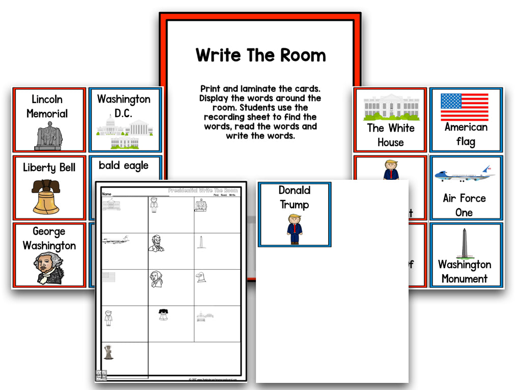 President's Day! A Presidents Research and Writing Project PLUS Centers!
