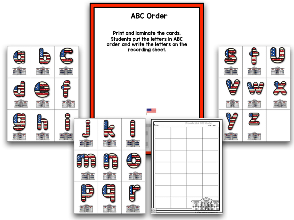 President's Day! A Presidents Research and Writing Project PLUS Centers!