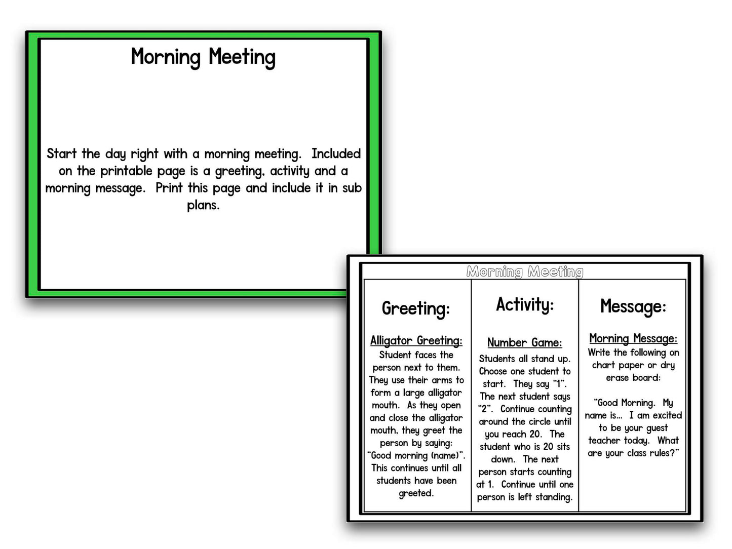 Emergency Sub Plans for the Year | 11 Low Prep Substitute Plan Resources