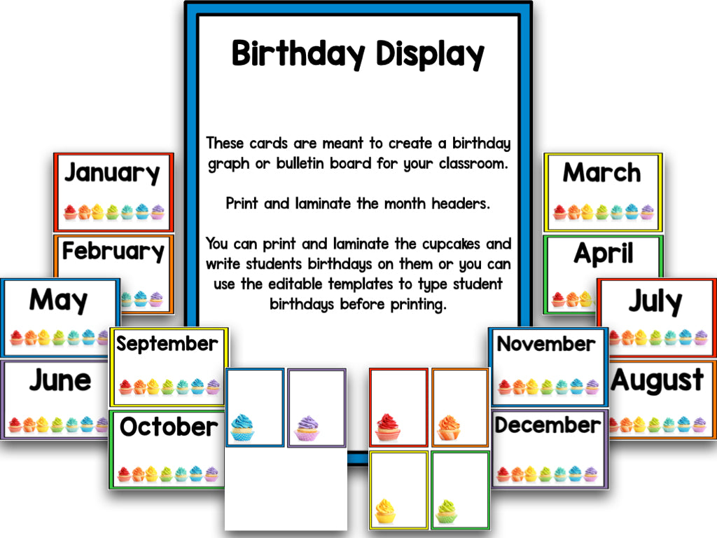 Rainbows Classroom Set Decor: Alphabet, Numbers & More