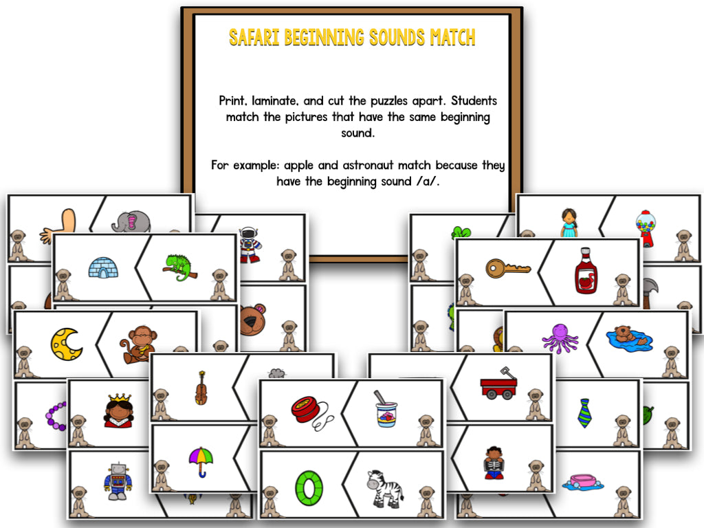 Safari Centers | 14 Literacy + 13 Math Centers | Year-Long, Hands-On, Low Prep