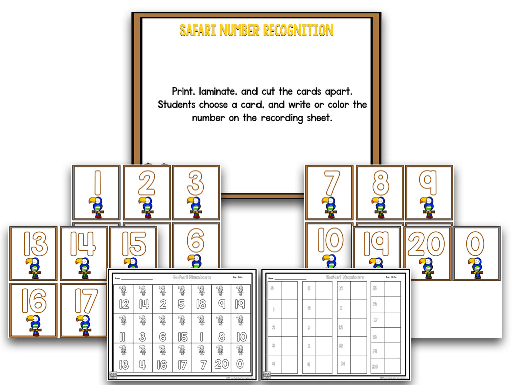 Safari Centers | 14 Literacy + 13 Math Centers | Year-Long, Hands-On, Low Prep