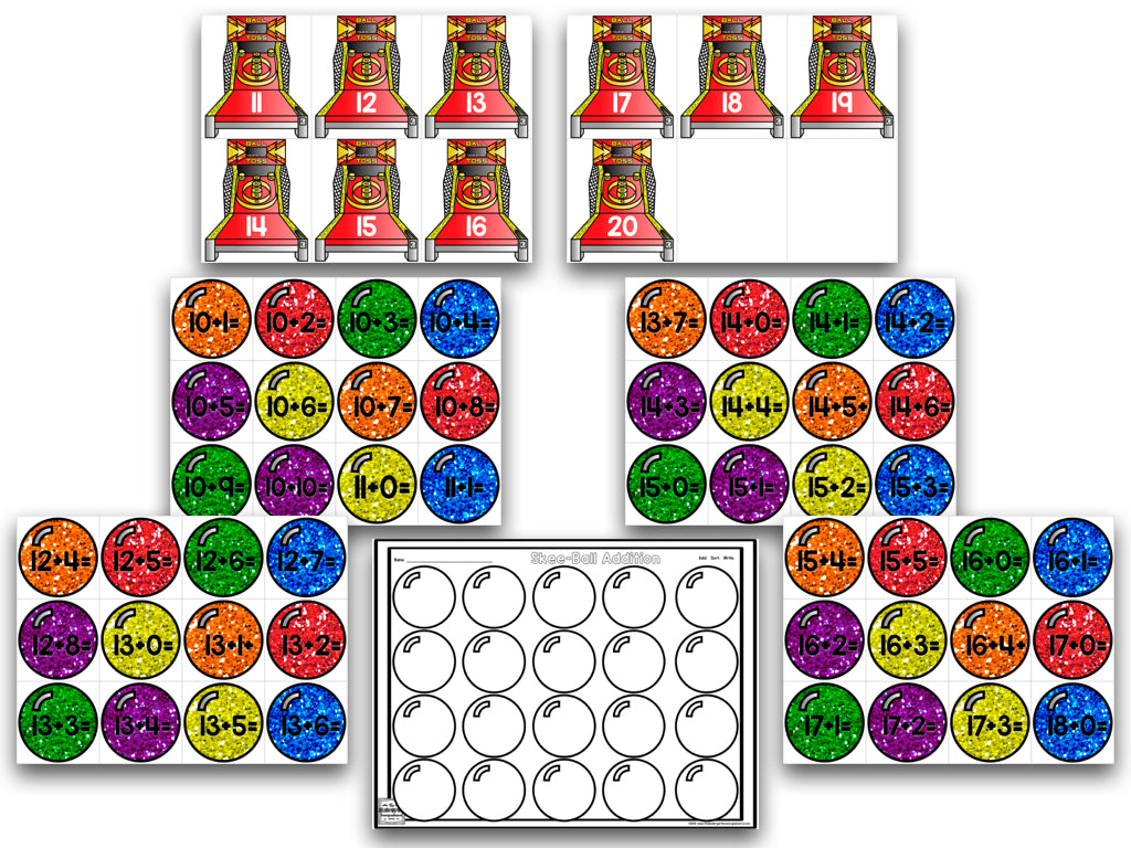 Skee-Ball Math: Addition and Subtraction to 20