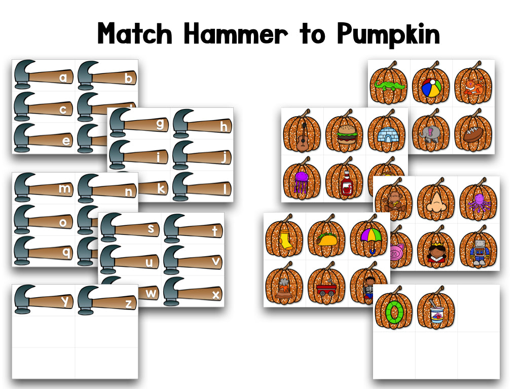 Pumpkin Activities: Letters And Sounds! Smashing Pumpkins!