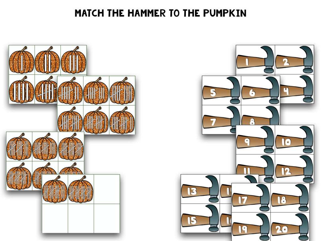 Pumpkin Math Centers | Fall & Halloween Numbers, Counting, Ten Frames