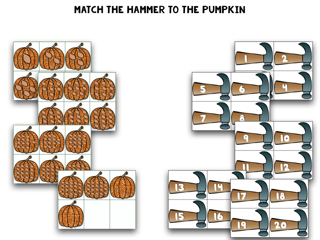 Pumpkin Math Centers | Fall & Halloween Numbers, Counting, Ten Frames