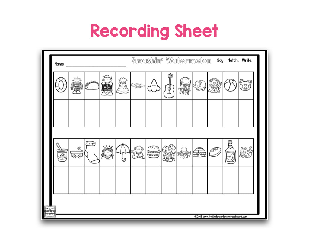 Smashing Watermelon Letters and Sounds