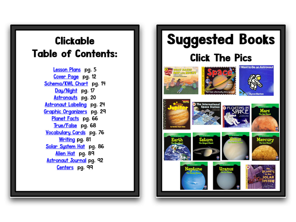 Space: A Research and Writing Project PLUS Centers!