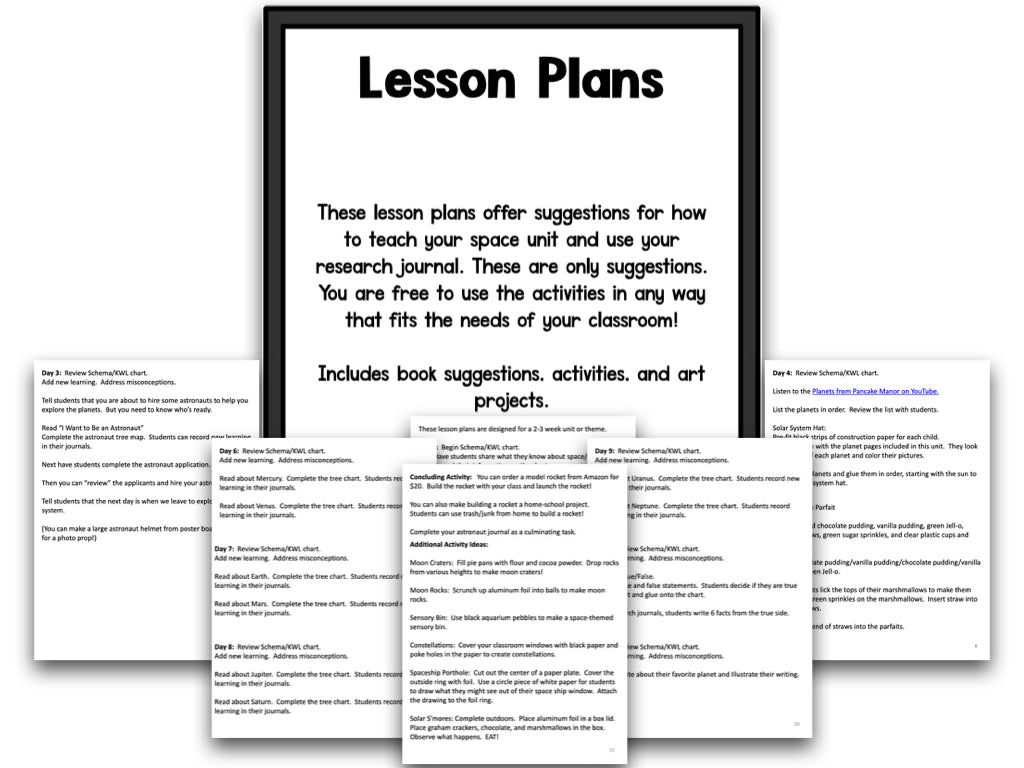 Space: A Research and Writing Project PLUS Centers!