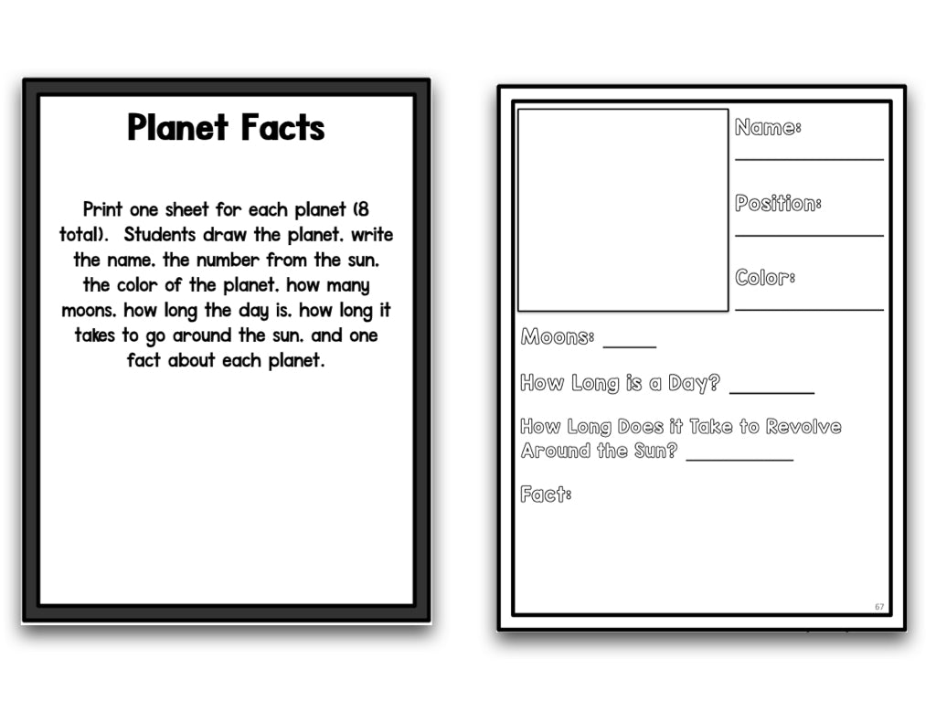 Space: A Research and Writing Project PLUS Centers!