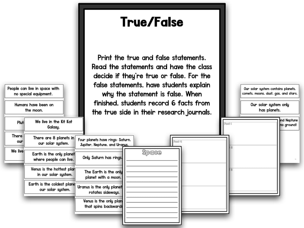 Space: A Research and Writing Project PLUS Centers!