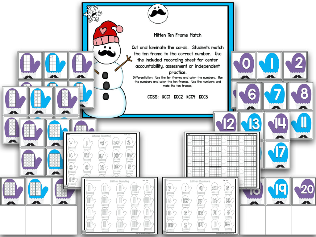 Stachin' in the Snow: Winter Math and Literacy Centers