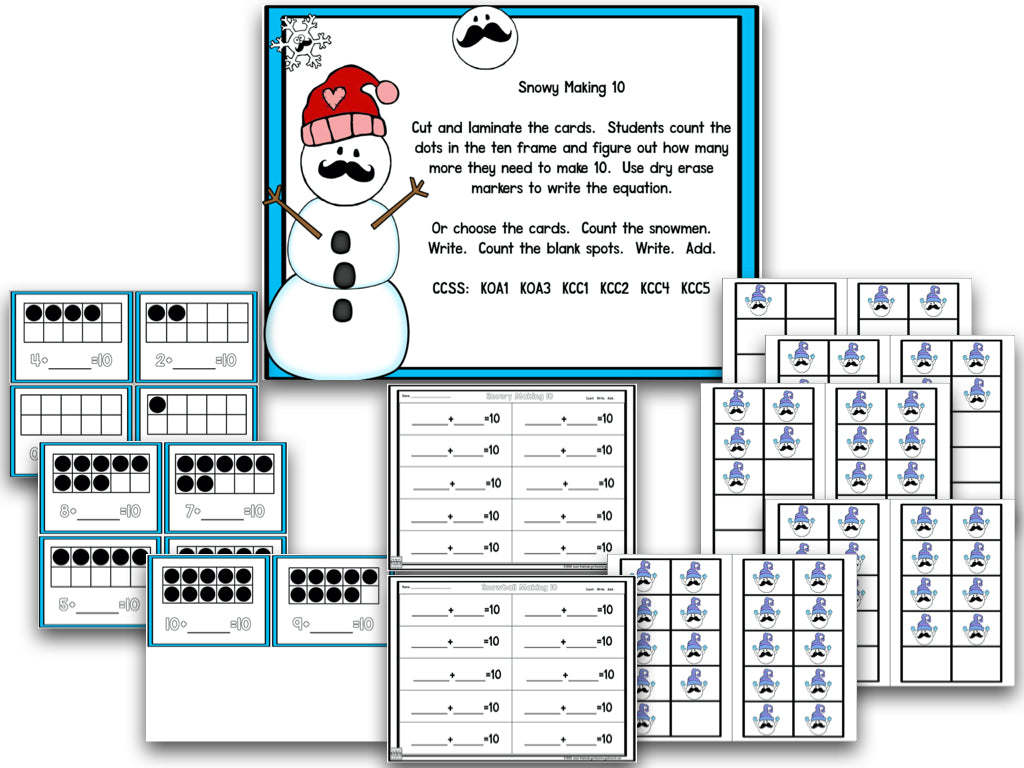 Stachin' in the Snow: Winter Math and Literacy Centers