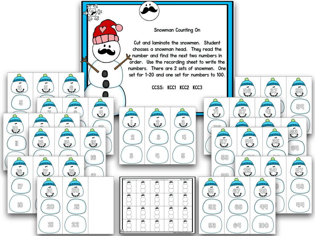 Stachin' in the Snow: Winter Math and Literacy Centers
