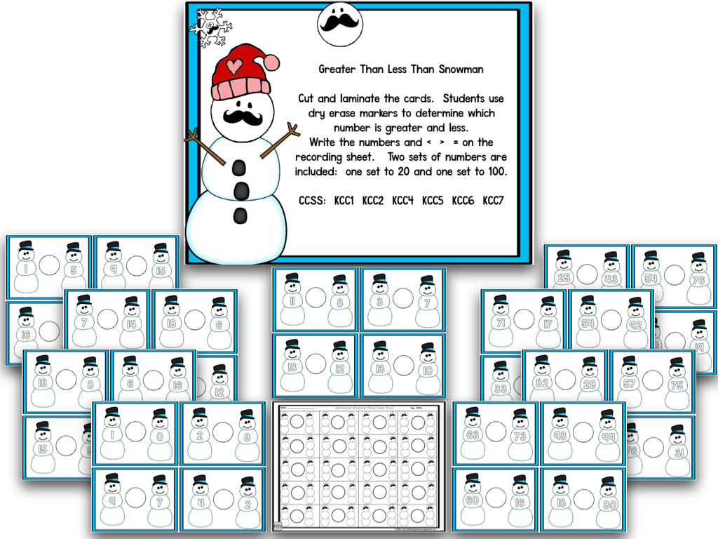 Stachin' in the Snow: Winter Math and Literacy Centers