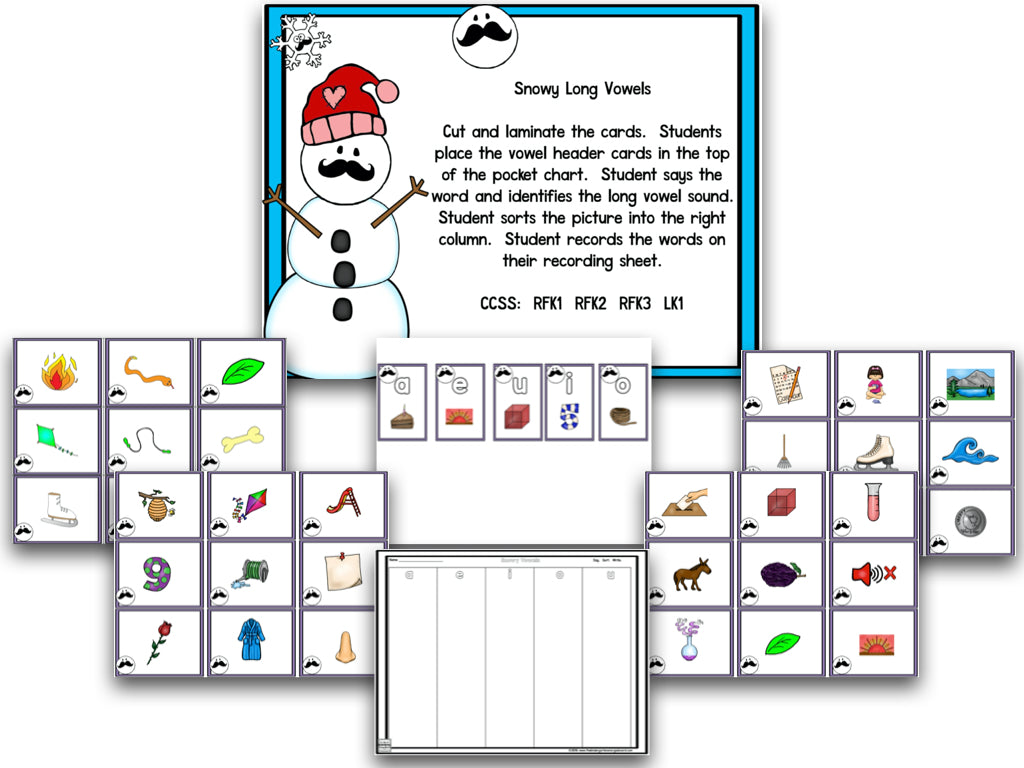 Stachin' in the Snow: Winter Math and Literacy Centers