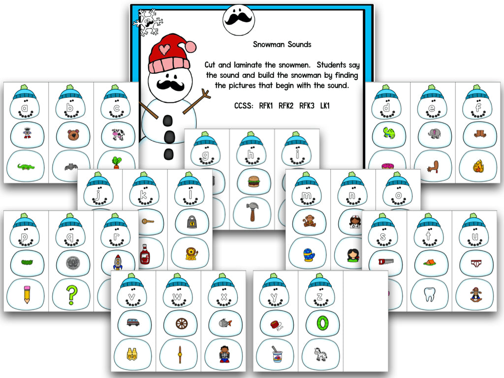 Stachin' in the Snow: Winter Math and Literacy Centers