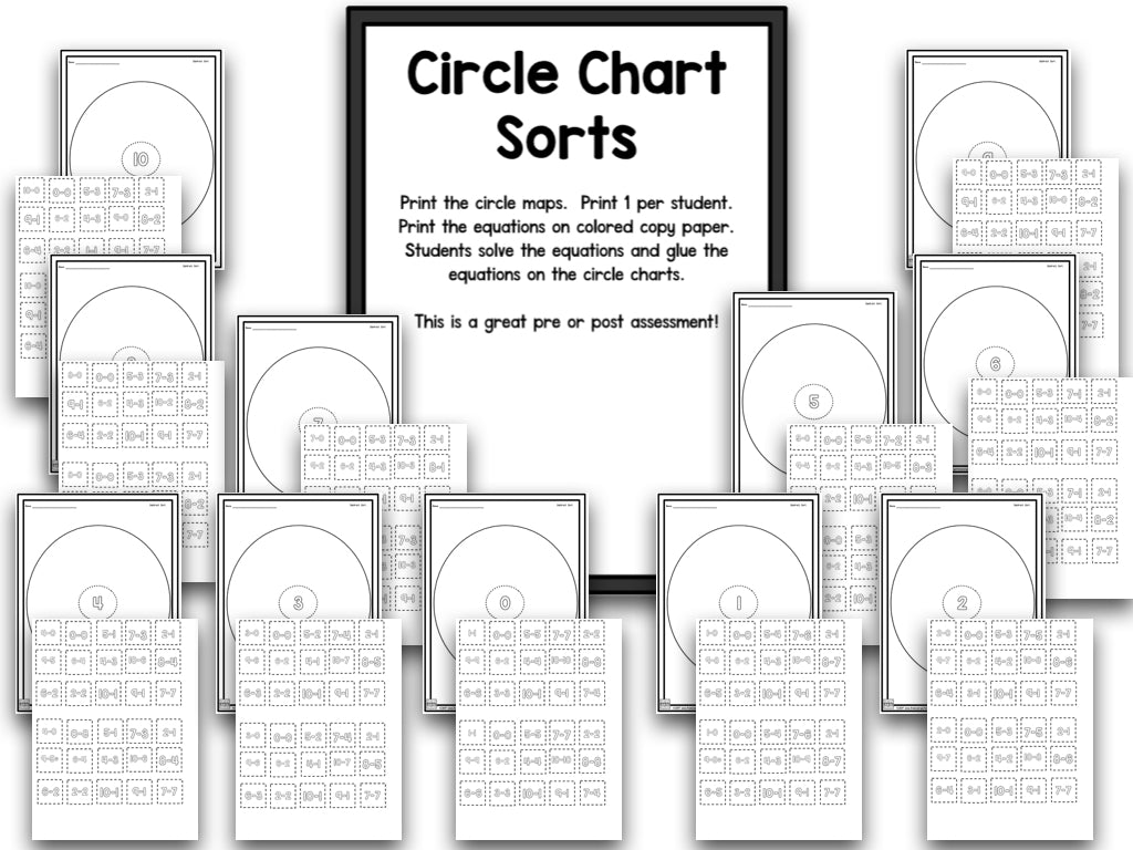 Subtraction Bootcamp: Subtracting to 10 (No Theme)