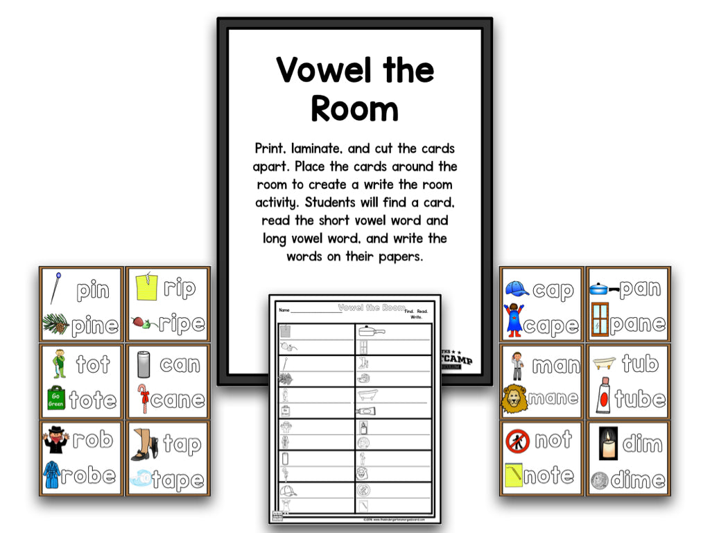 Vowel Bootcamp: Short and Long Vowels (No Theme)