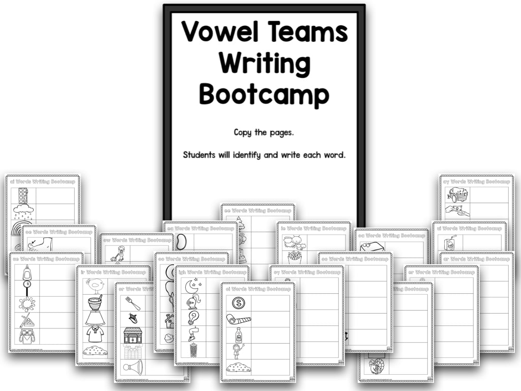 Vowel Teams Bootcamp (No Theme)