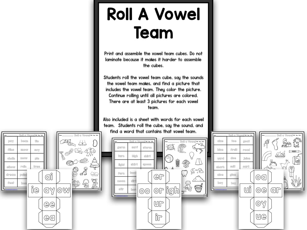 Vowel Teams Bootcamp (No Theme)