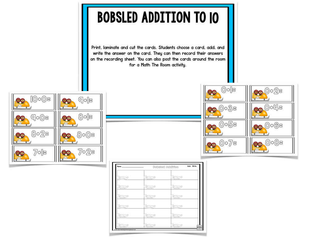 Winter Games Galore: Math and Literacy Centers