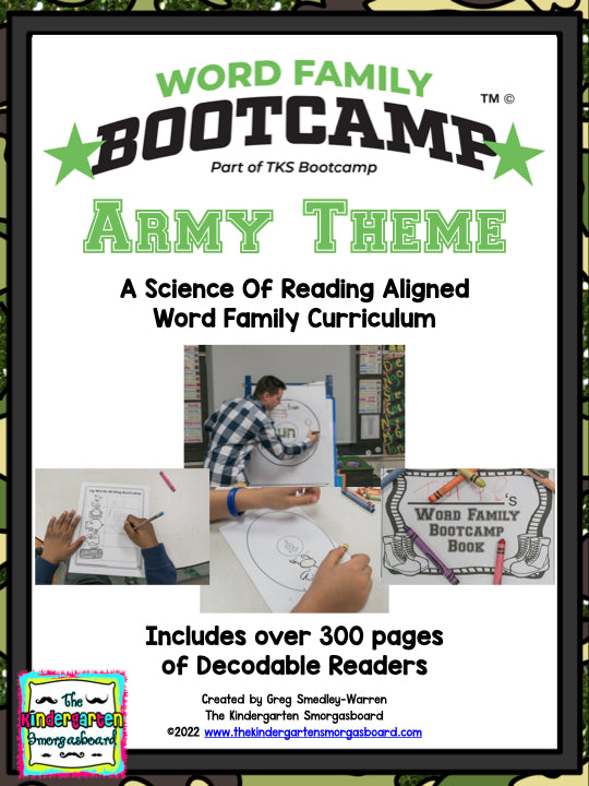 Word Family Bootcamp (Army Theme)