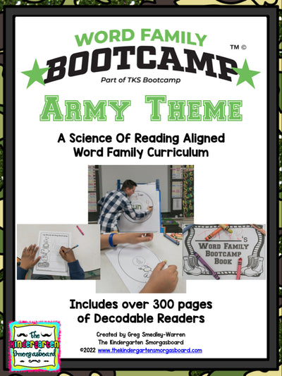 Word Family Bootcamp (Army Theme)