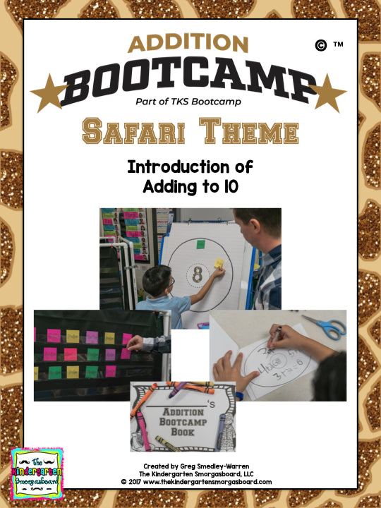 Addition Bootcamp: Adding to 10 (Safari Theme)