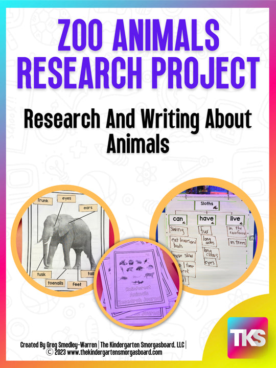 Zoo Animals: A Research and Writing Project PLUS Centers!