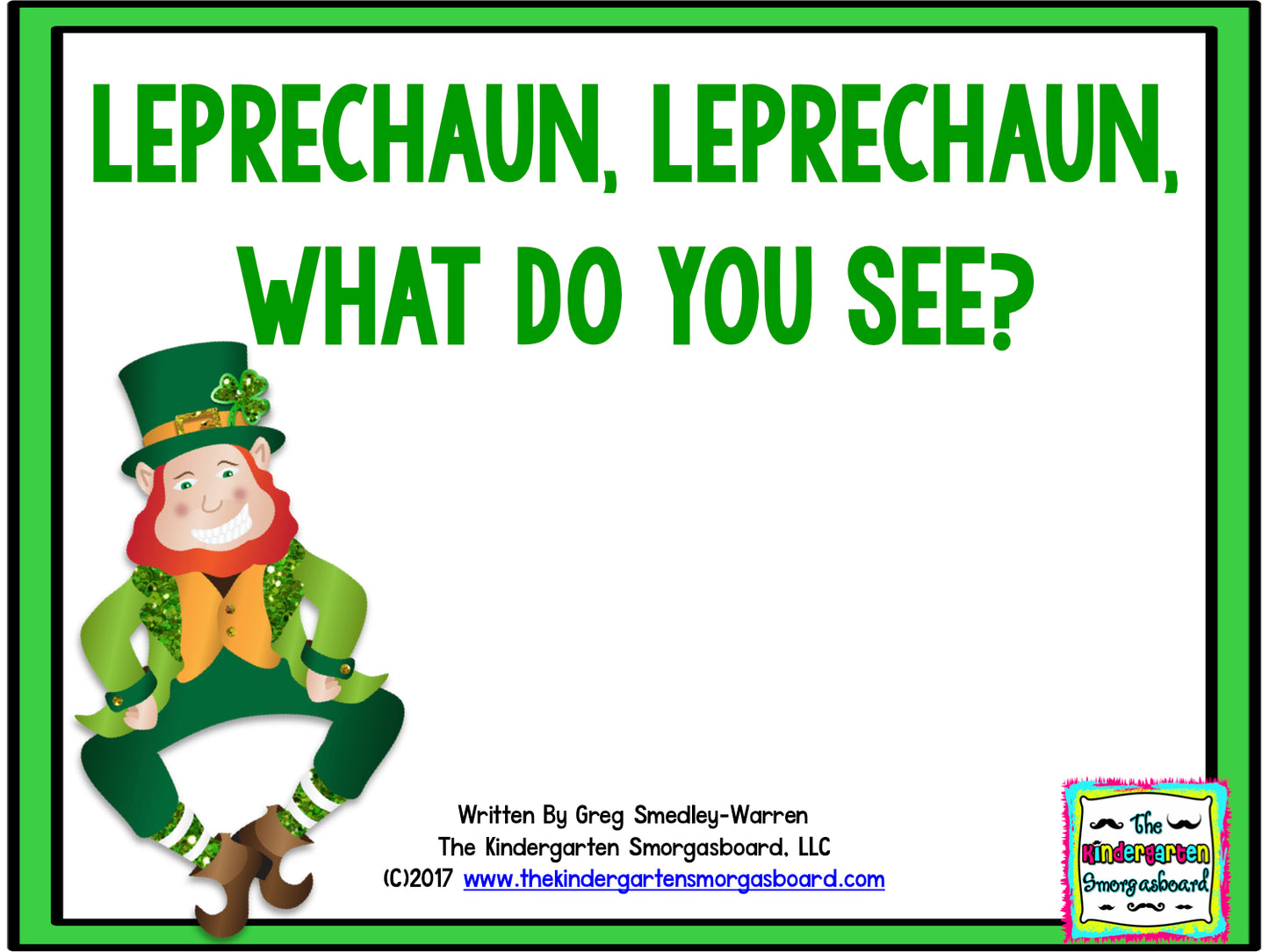 Leprechaun, Leprechaun, What Do You See? Emergent Reader