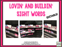 Lovin' and Buildin' Editable Sight Words