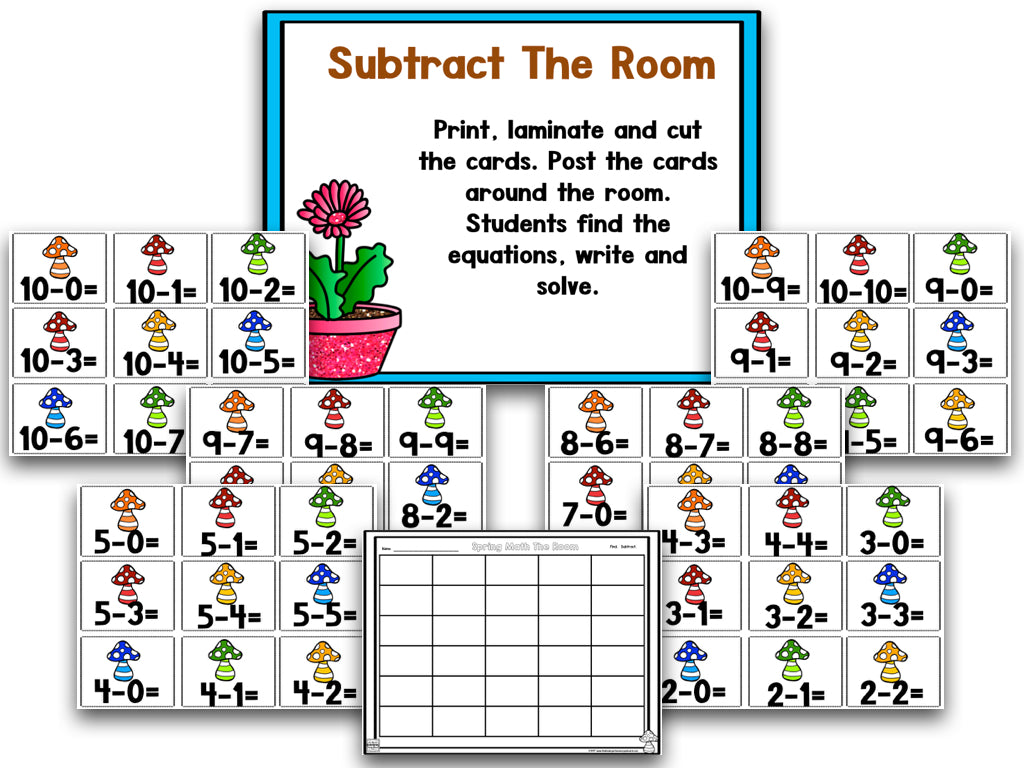 Puddle Jumper: Spring Math and Literacy Centers