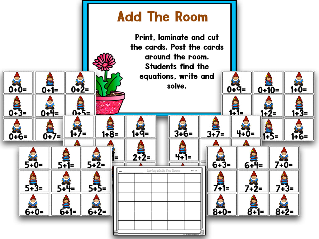 Puddle Jumper: Spring Math and Literacy Centers