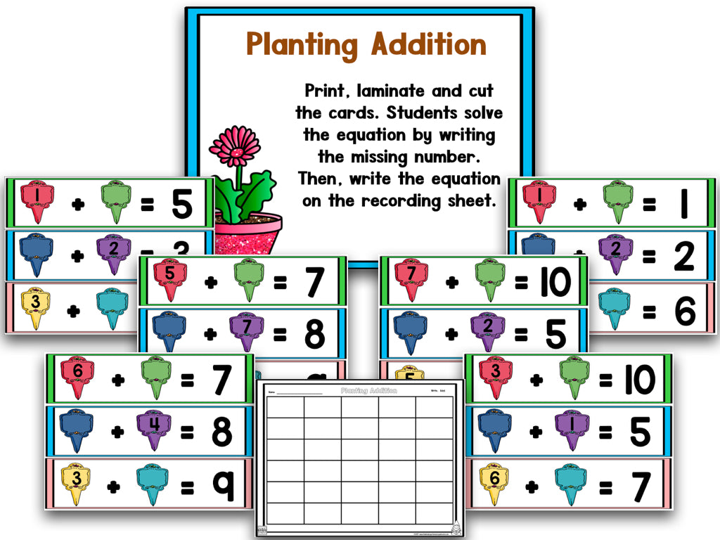 Puddle Jumper: Spring Math and Literacy Centers