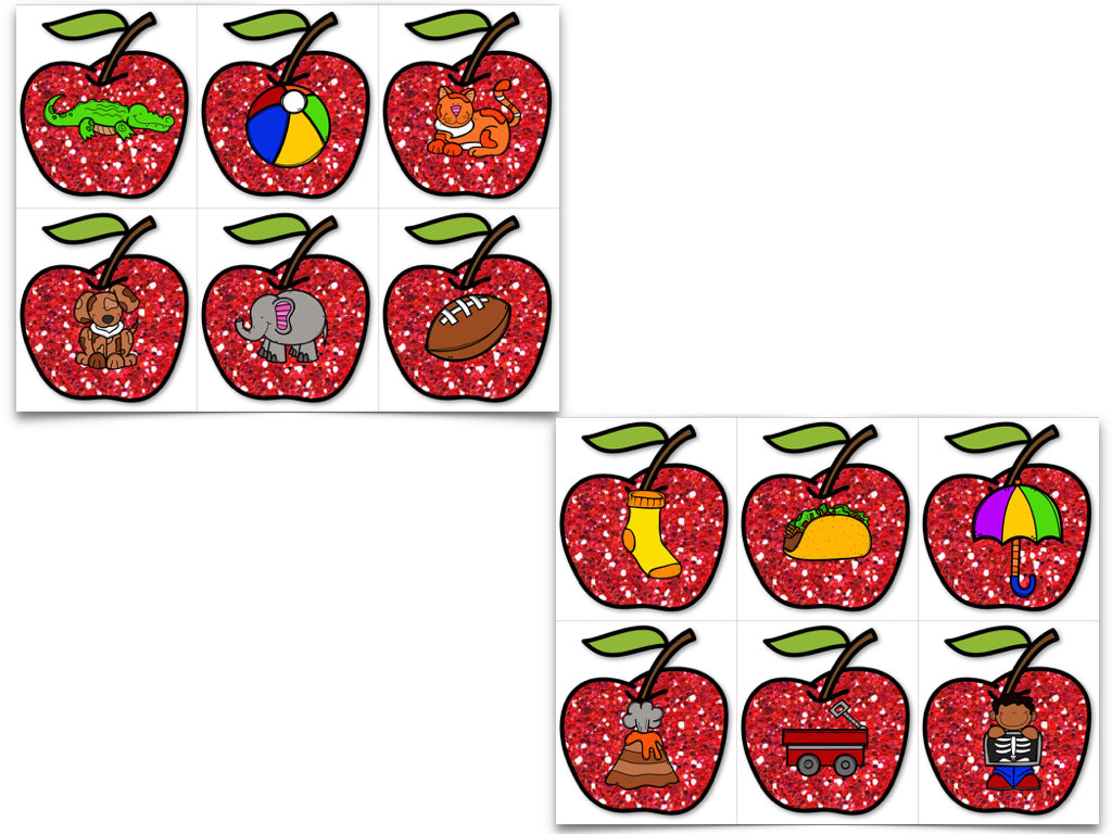 APPLE LITERACY CENTERS: APPLES LETTERS AND SOUNDS