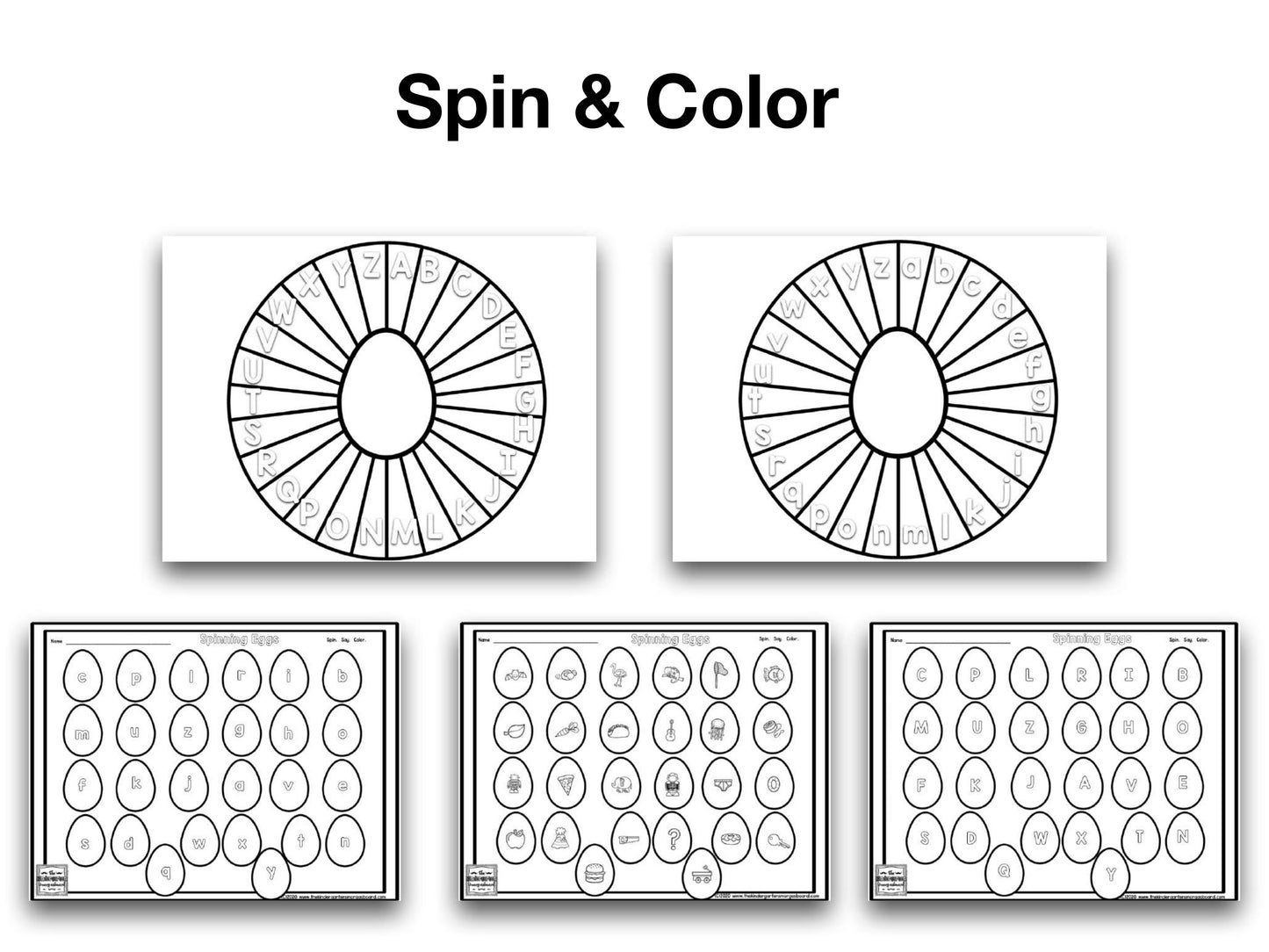 Eggs Puzzles & Spinners Bundle