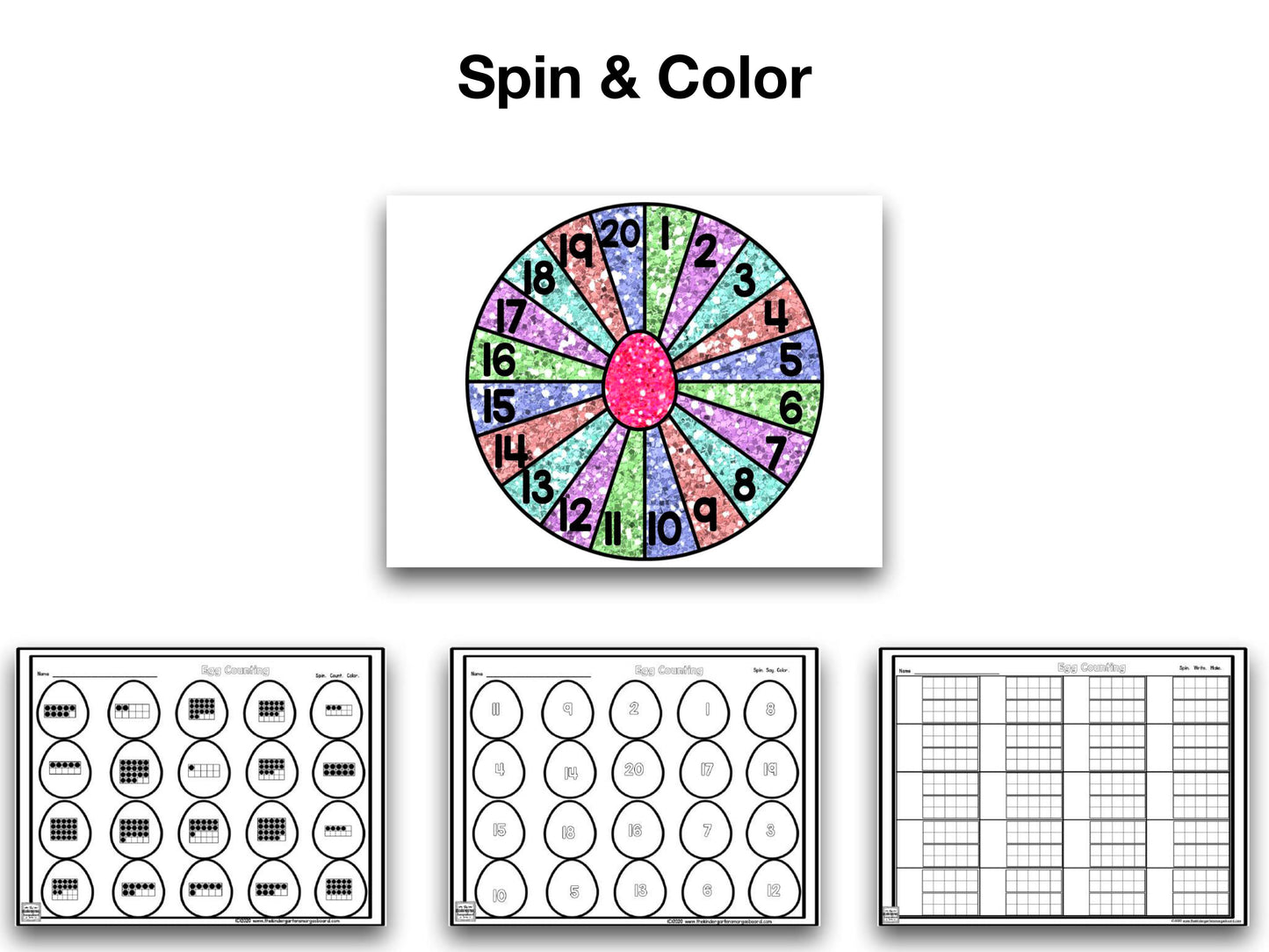 Eggs Puzzles & Spinners Bundle