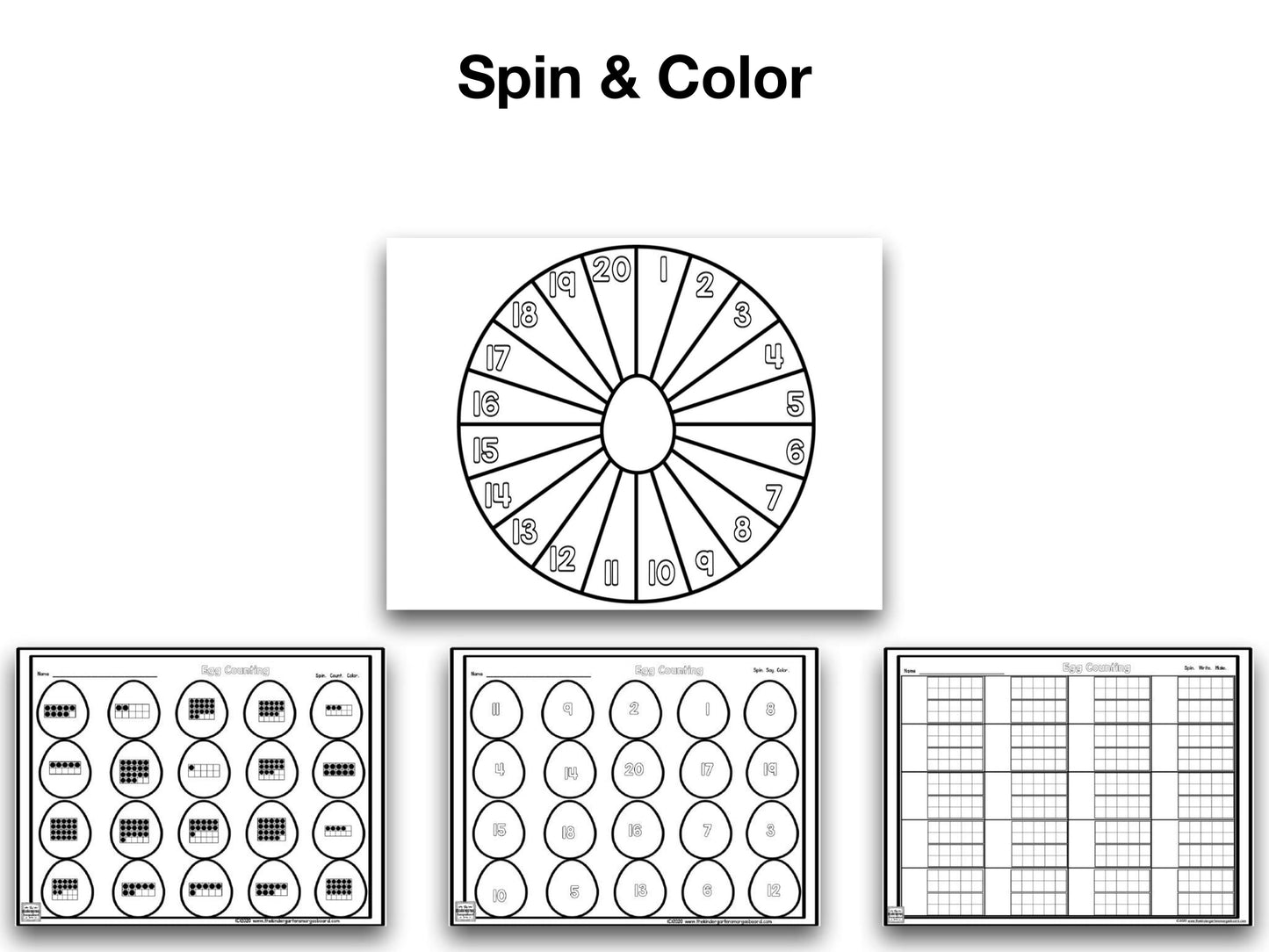 Eggs Puzzles & Spinners Bundle