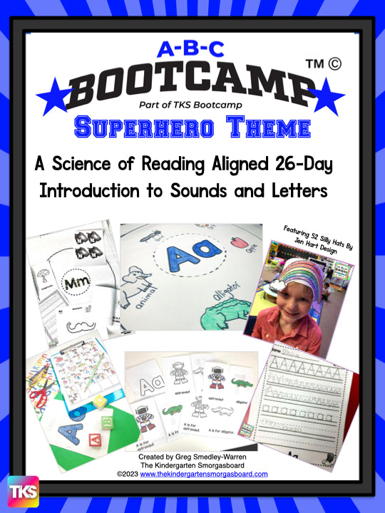 ABC Bootcamp®: A 26-Day Introduction to Letters and Sounds (Superhero Theme)