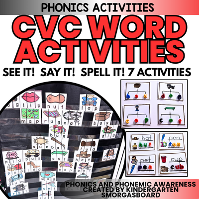CVC Words: CVC Word Games: Phoneme Segmentation Activities