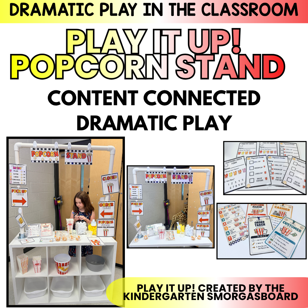Dramatic Play Center: Dramatic Play Printables: Popcorn Stand And Five Senses