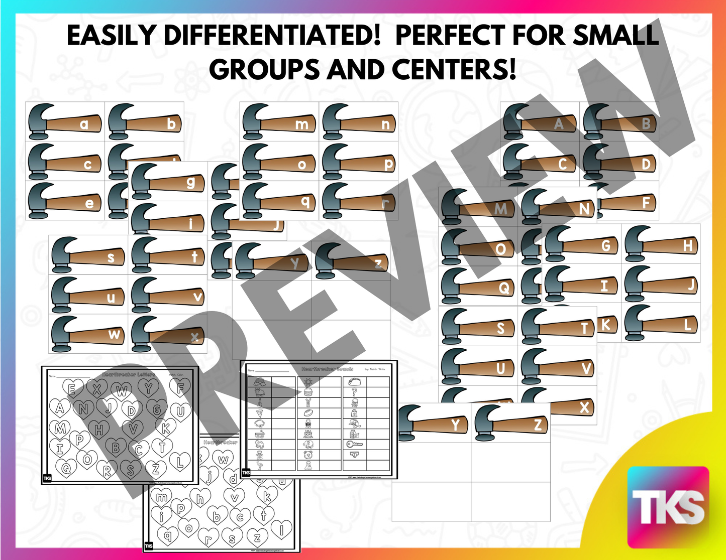 February Activities: Valentine's Day Letters and Sounds Games