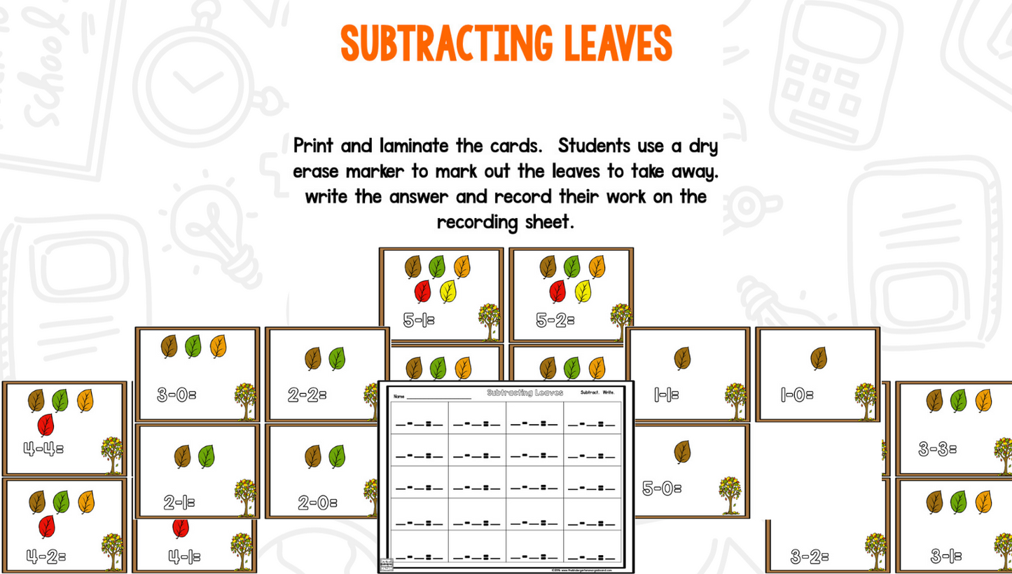 Frolicking Into Fall Math And Literacy Centers