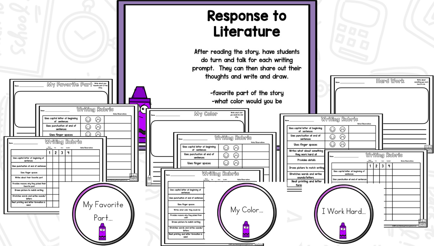 Creepy Crayon - Reading Comprehension Strategies & Activities