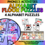 GIANT Letters, Beginning Sounds Floor Puzzles Kindergarten (4 Puzzles)