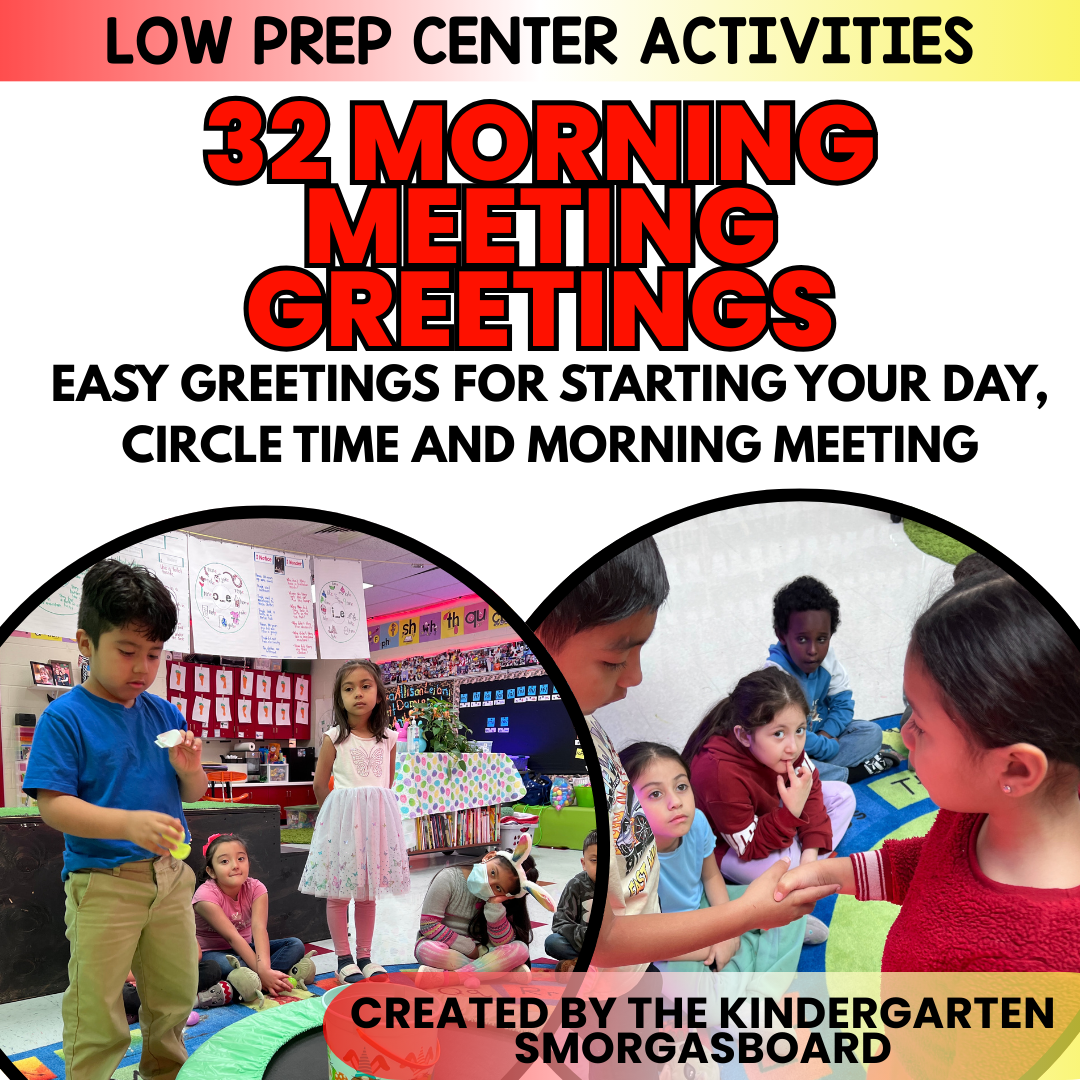 32 Morning Meeting Greetings: Screen Free No Prep Morning Greetings