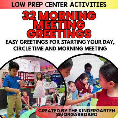 32 Morning Meeting Greetings: Screen Free No Prep Morning Greetings